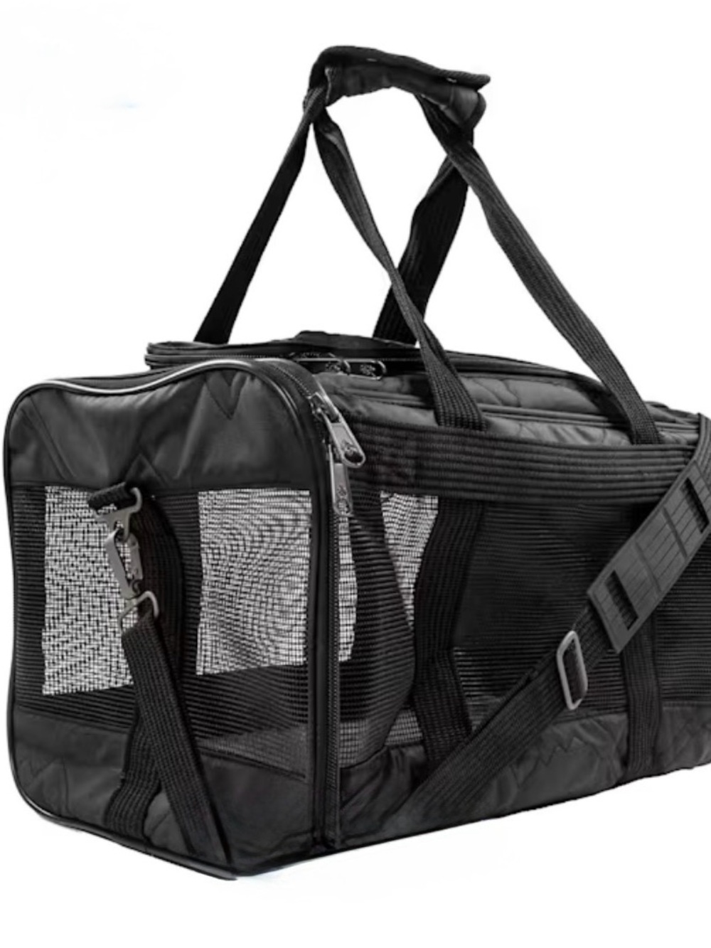 Sherpa Deluxe Black Soft Sided Dog & Cat Carrier